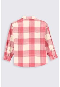 COCCODRILLO - Coccodrillo koszula bawełniana dziecięca kolor różowy. Okazja: na co dzień. Kolor: różowy. Materiał: bawełna. Długość rękawa: długi rękaw. Długość: długie. Styl: casual #2