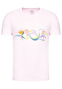 Vans T-Shirt CHRIS JOHANSON VN0A5EB5 Różowy Slim Fit. Kolor: różowy. Materiał: bawełna #5
