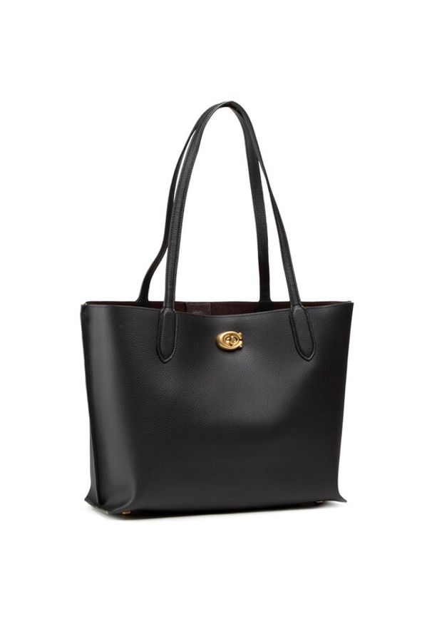Coach Torebka Pbbl Willow Tote C0689 Czarny. Kolor: czarny. Materiał: skórzane