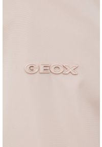 Geox kurtka GENZIANA damska kolor różowy przejściowa. Kolor: różowy. Materiał: włókno