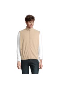 SOL'S - Ocieplacz Na Ciało Dla Dorosłych Unisex Factor Fleece Zapinany Na Zamek. Kolor: beżowy
