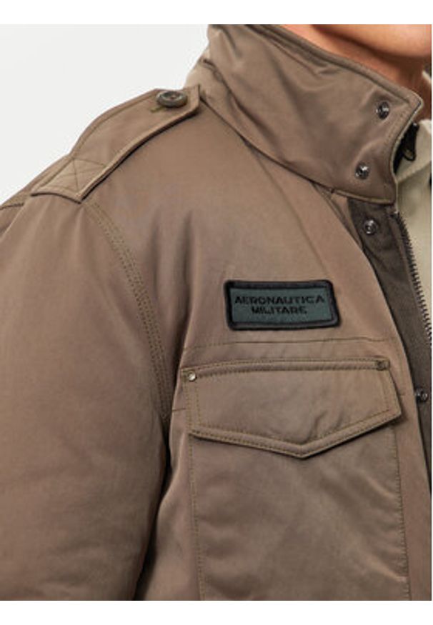 Aeronautica Militare Kurtka przejściowa 242AB2189CT3376 Brązowy Regular Fit. Kolor: brązowy. Materiał: syntetyk