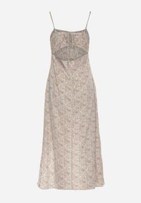 Born2be - Zielona Rozkloszowana Sukienka Ozdobiona Geometrycznym Wzorem Taelissa. Okazja: na co dzień. Kolor: zielony. Wzór: aplikacja, geometria. Sezon: wiosna, lato. Styl: casual, elegancki #5