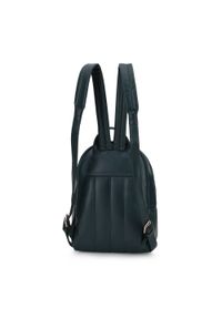 Wittchen - Damski plecak z obszytą kieszenią ciemnozielony. Kolor: zielony. Materiał: skóra ekologiczna. Wzór: gładki, haft. Styl: casual, elegancki #5