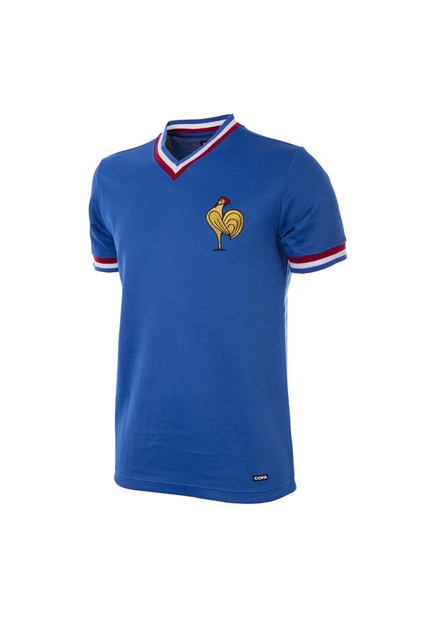 COPA FOOTBALL - Koszulka piłkarska retro - dorosły - Francja 1971 - Niebieska. Kolor: niebieski. Sport: piłka nożna