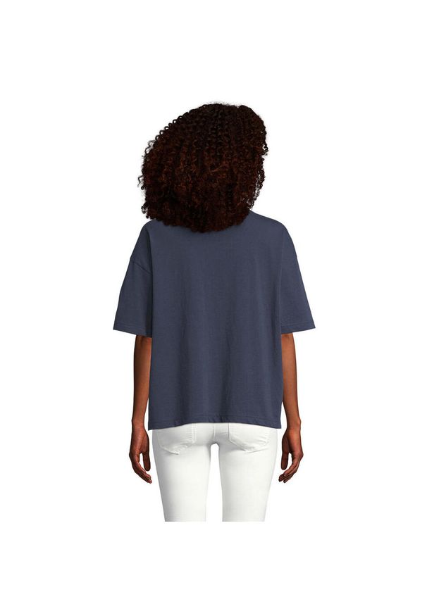 SOL'S - Koszulka Damska Boxy Oversized T-shirt. Kolor: niebieski