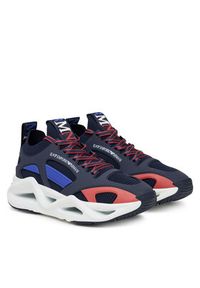 EA7 Emporio Armani Sneakersy 7X000383 AF19525 MZ277 Granatowy. Kolor: niebieski. Materiał: materiał #3