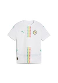 Puma - Młodzieżowa koszulka domowa Senegal 2025 PUMA White Sport Green. Kolor: zielony, wielokolorowy, biały