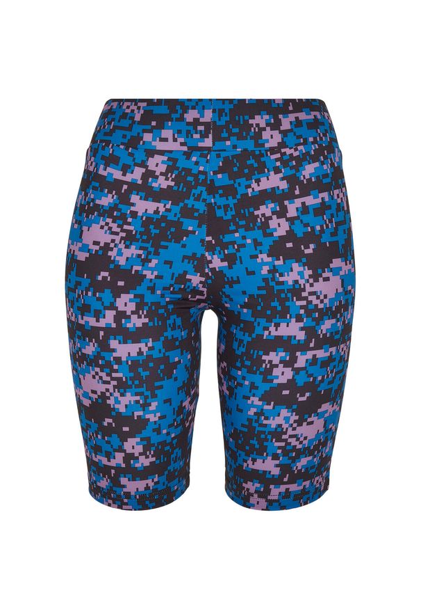 Spodenki kolarskie dla kobiet Urban Classics high waist camouflage tech. Stan: podwyższony. Kolor: niebieski, wielokolorowy, czarny. Długość: krótkie. Sport: kolarstwo
