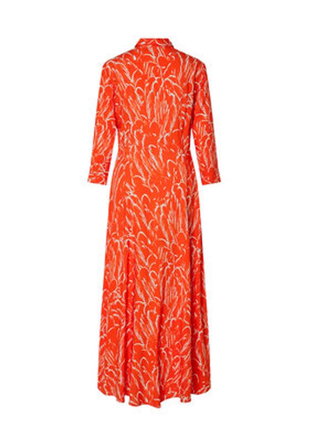 YAS Sukienka koszulowa Savanna 26022663 Pomarańczowy Loose Fit. Kolor: pomarańczowy. Materiał: wiskoza. Typ sukienki: koszulowe