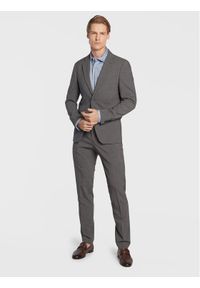 Lindbergh Garnitur 30-61040 Szary Slim Fit. Kolor: szary. Materiał: wiskoza