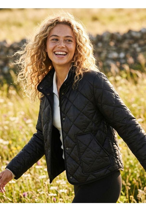 Sinsay - Kurtka pikowana - czarny. Kolor: czarny