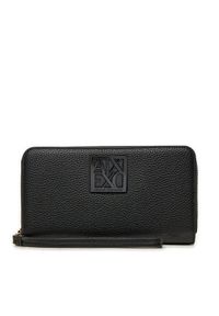 Armani Exchange Portfel damski XW000361 AF11902 UC001 Czarny. Kolor: czarny. Materiał: materiał