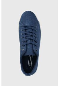 TOMMY HILFIGER - Tommy Hilfiger tenisówki męskie. Nosek buta: okrągły. Zapięcie: sznurówki. Kolor: niebieski. Materiał: guma #2