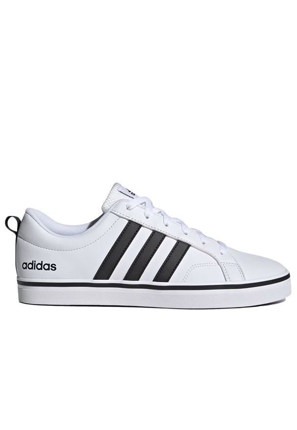 Adidas - Buty męskie adidas Sportswear vs Pace 2.0 HP6010 - białe. Okazja: na co dzień. Zapięcie: sznurówki. Kolor: biały. Materiał: nubuk, syntetyk, guma. Szerokość cholewki: normalna