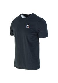 Le Coq Sportif - T-shirt do pilates męski ESS Tee SS N°4 M. Kolor: czarny. Sport: joga i pilates