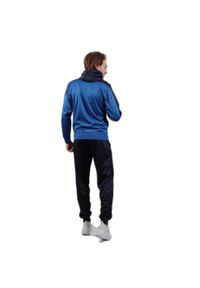 Givova Roma dres z kapturem polarfleece, rozmiar S. Kolor: niebieski. Materiał: dresówka. Sport: fitness, piłka nożna