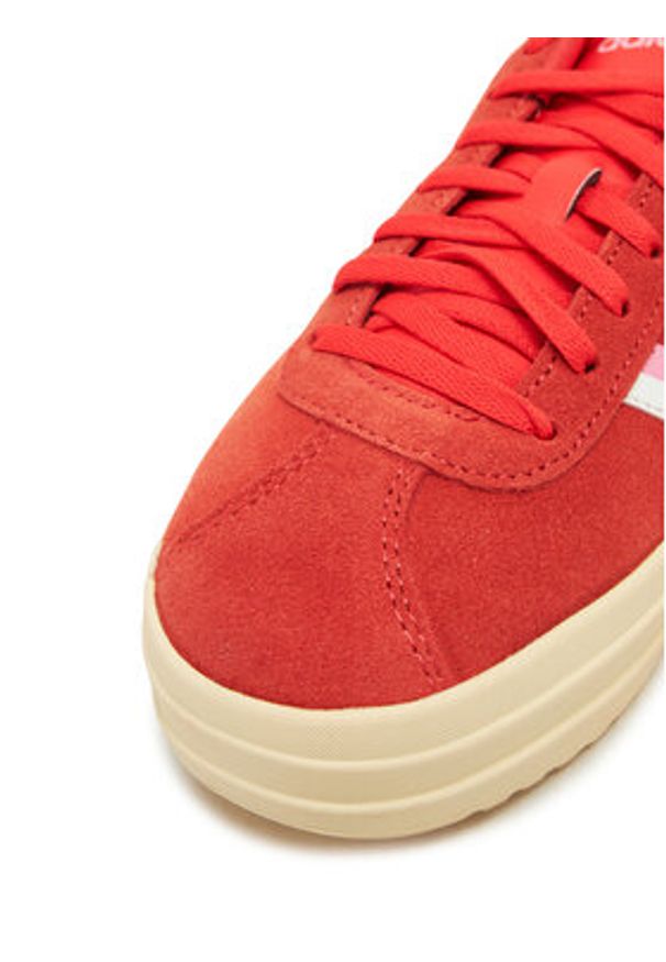 Adidas - adidas Sneakersy VL Court Bold JI1786 Czerwony. Kolor: czerwony. Materiał: zamsz, skóra