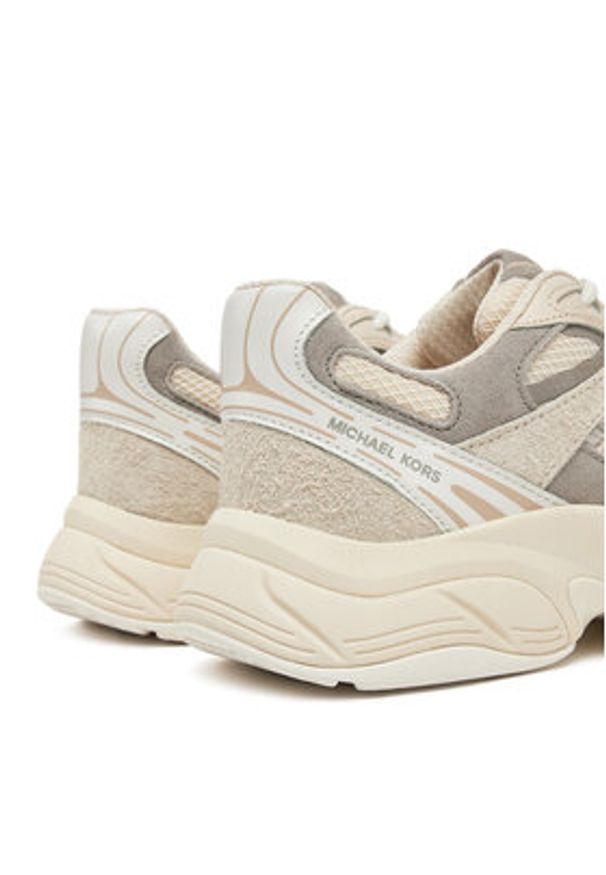 MICHAEL Michael Kors Sneakersy Leo Trainer43R5LEFS2S Beżowy. Kolor: beżowy. Materiał: materiał