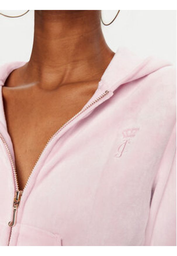 Juicy Couture Bluza Robyn JCSEBJ007 Różowy Slim Fit. Kolor: różowy. Materiał: syntetyk