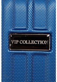 VIP COLLECTION - Walizka 12 L. Kolor: niebieski. Materiał: syntetyk, materiał. Wzór: gładki #2