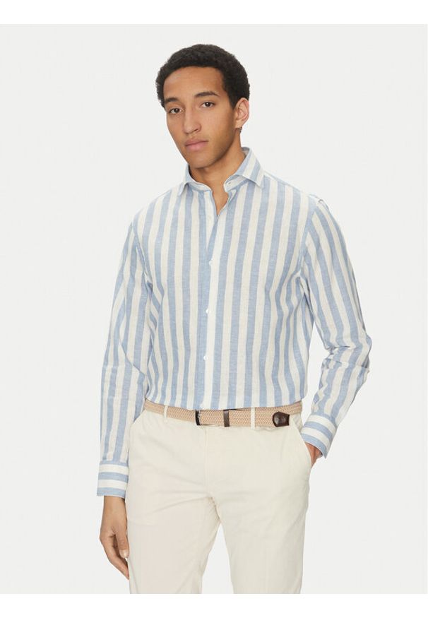 Marciano Guess Koszula 5GHH20 4461Z Niebieski Regular Fit. Kolor: niebieski. Materiał: bawełna