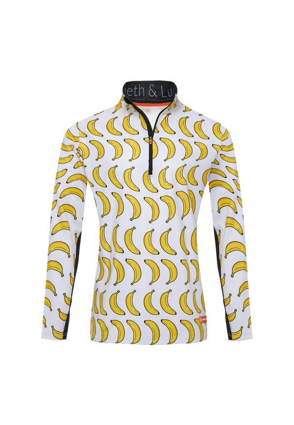 GARETH & LUCAS - Bluza narciarska Męska Gareth & Lucas The One Hundred and Four. Kolor: żółty, biały, wielokolorowy. Materiał: poliester, elastan. Sezon: zima. Sport: narciarstwo