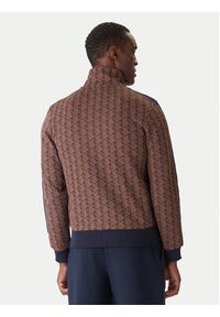 Lacoste Bluza SH1368 Brązowy Regular Fit. Kolor: brązowy. Materiał: bawełna #4