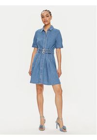 only - ONLY Sukienka jeansowa Myra 15300434 Niebieski Regular Fit. Kolor: niebieski. Materiał: bawełna #4