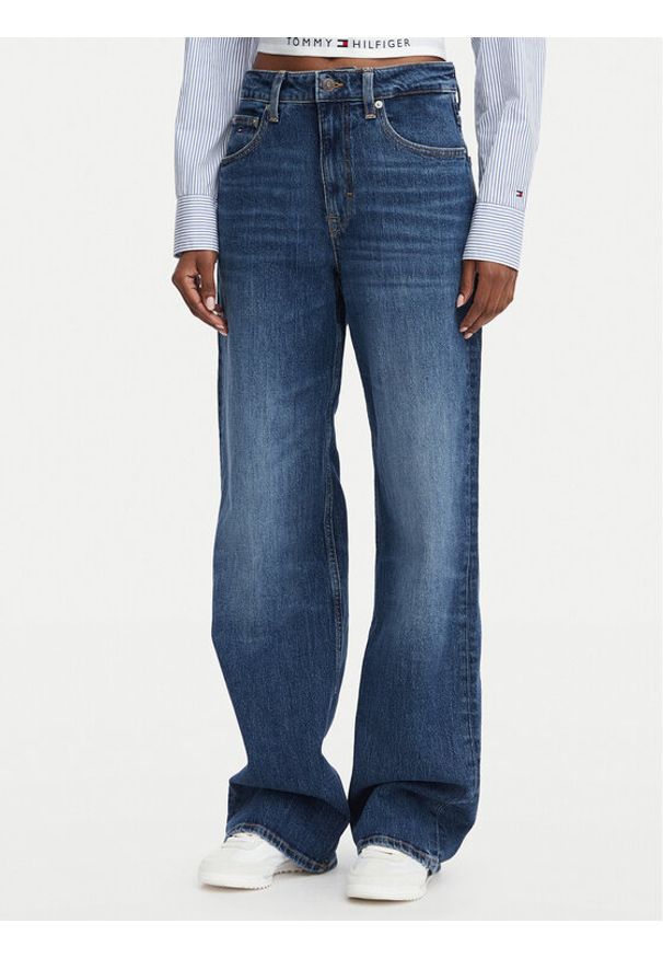 Tommy Jeans Jeansy MIA MR DW0DW23078 Granatowy Relaxed Fit. Kolor: niebieski