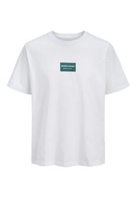 Jack & Jones T-Shirt Frank 12288092 Biały Relaxed Fit. Kolor: biały. Materiał: bawełna #3