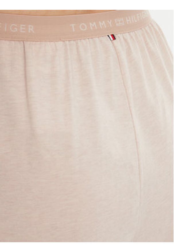 TOMMY HILFIGER - Tommy Hilfiger Spodnie piżamowe UW0UW05776 Beżowy Relaxed Fit. Kolor: beżowy. Materiał: bawełna