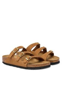 Birkenstock Klapki Florida 1033203 Brązowy. Kolor: brązowy. Materiał: nubuk, skóra #4
