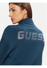 Guess Bluza V4BQ14 K7UW2 Niebieski Regular Fit. Kolor: niebieski. Materiał: wiskoza #4