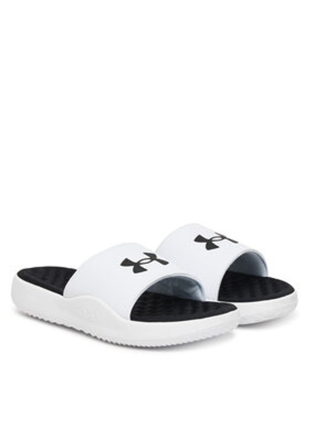 Under Armour Klapki UA Ignite Pro 8 Fix 6010383 Biały. Kolor: biały. Materiał: skóra