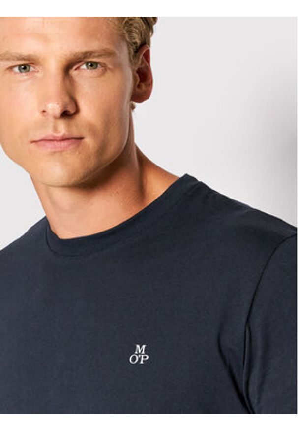 Marc O'Polo T-Shirt B21 2012 51054 Granatowy Regular Fit. Typ kołnierza: polo. Kolor: niebieski. Materiał: bawełna