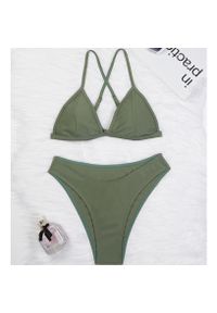 Intica - Bikini usztywniane z figami plażowe odporne na słońce i wodę Cassondra. Kolor: zielony. Materiał: materiał #1