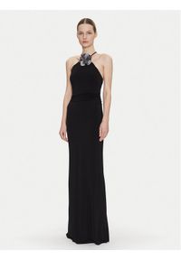 Guess Sukienka wieczorowa W5GK95 KCVG2 Czarny Slim Fit. Kolor: czarny. Materiał: syntetyk. Styl: wizytowy