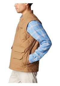 columbia - Kamizelka męska Columbia Rad Padded. Kolor: brązowy. Materiał: materiał