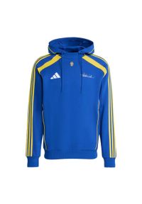 Adidas - Bluza z kapturem Juventus Vialli Pack Doubleknit. Typ kołnierza: kaptur. Kolor: niebieski. Sport: piłka nożna