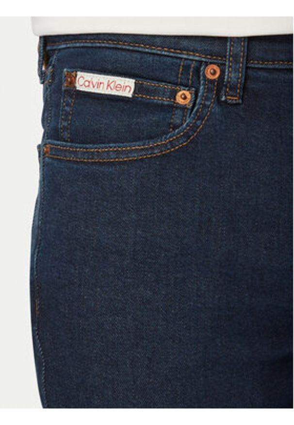 Calvin Klein Jeans Jeansy LV04RG792G Granatowy Skinny Fit. Kolor: niebieski