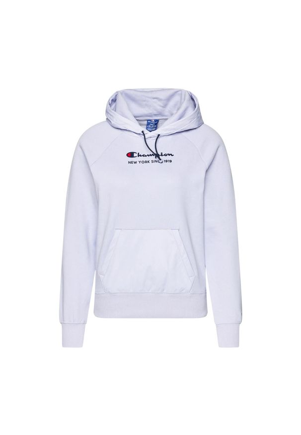 Bluza sportowa damska Champion Sweatshirt HD z kapturem. Typ kołnierza: kaptur. Kolor: biały. Materiał: bawełna