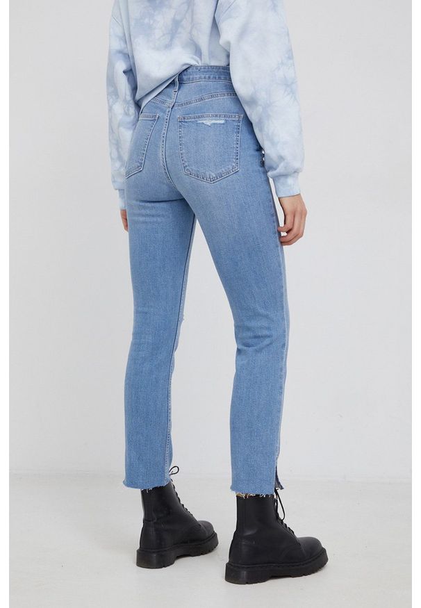 GAP Jeansy Sky High damskie high waist. Stan: podwyższony. Kolor: niebieski