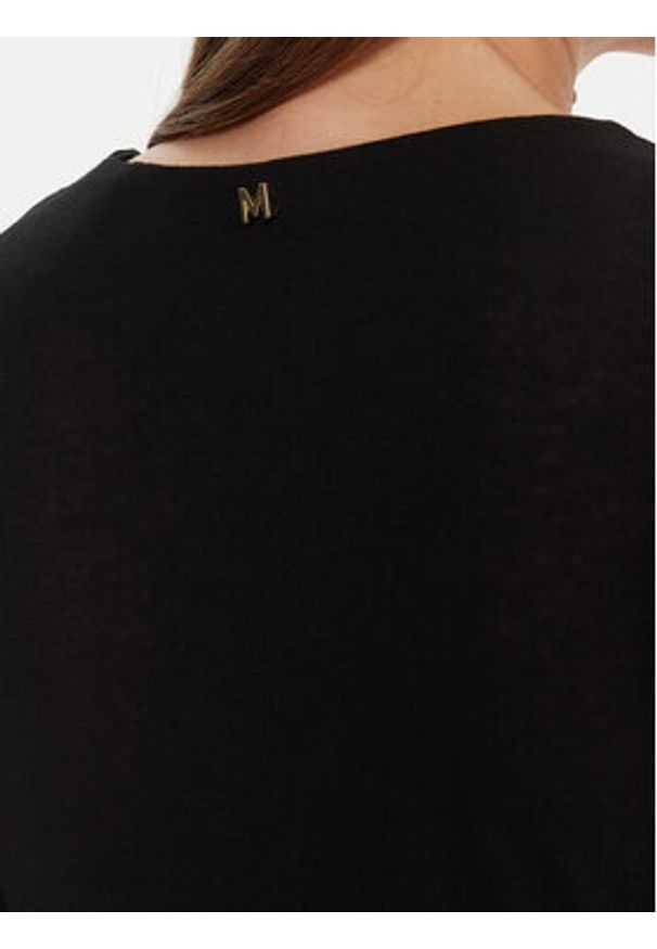 LOLA CASADEMUNT Bluzka MF2515029 Czarny Slim Fit. Kolor: czarny. Materiał: wiskoza