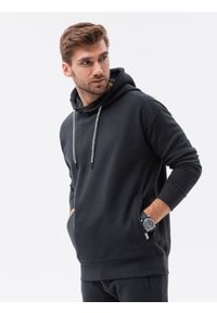 Ombre Clothing - Komplet męski bluza + spodnie - czarny Z49 - XXL. Kolor: czarny. Materiał: bawełna #6