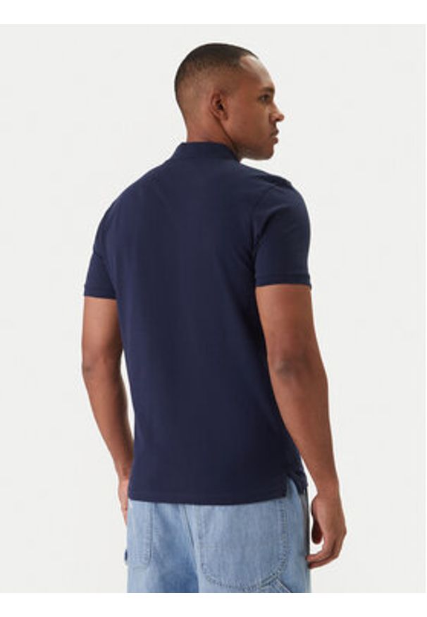 Reebok Polo Breen RK25562CCM Granatowy Regular Fit. Typ kołnierza: polo. Kolor: niebieski. Materiał: bawełna