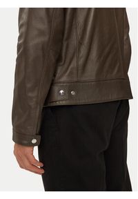 BOSS - Boss Kurtka skórzana H-Mansell2 50518906 Brązowy Regular Fit. Kolor: brązowy. Materiał: skóra #4
