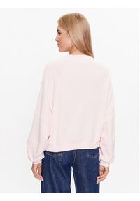 Tommy Jeans Bluza DW0DW16137 Różowy Relaxed Fit. Kolor: różowy. Materiał: bawełna