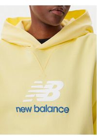 New Balance Bluza WT51501 Żółty Oversize. Kolor: żółty. Materiał: bawełna