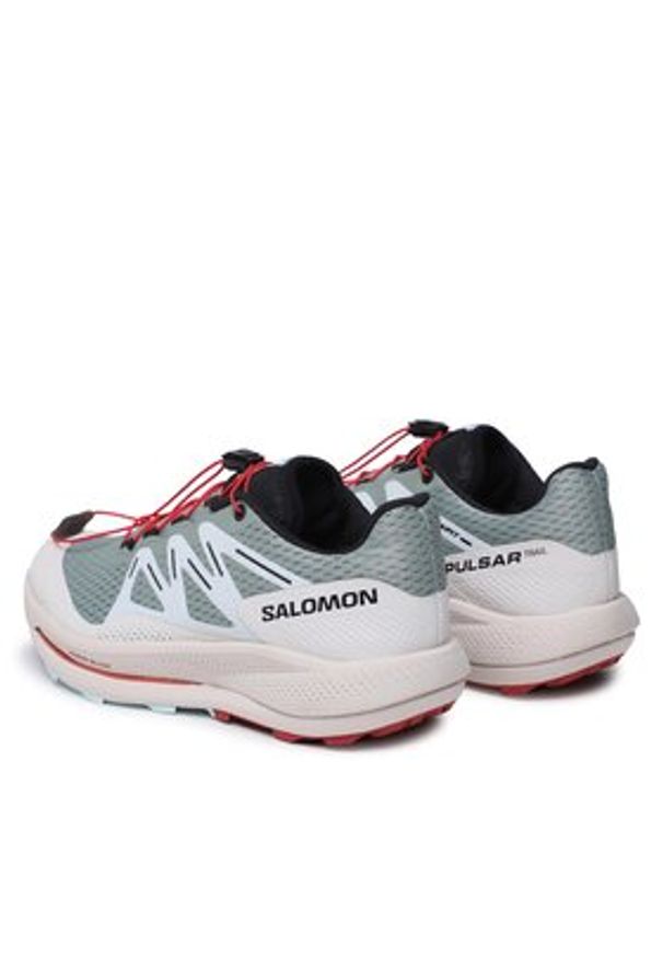 salomon - Salomon Buty do biegania Pulsar Trail L47210500 Zielony. Kolor: zielony. Materiał: materiał